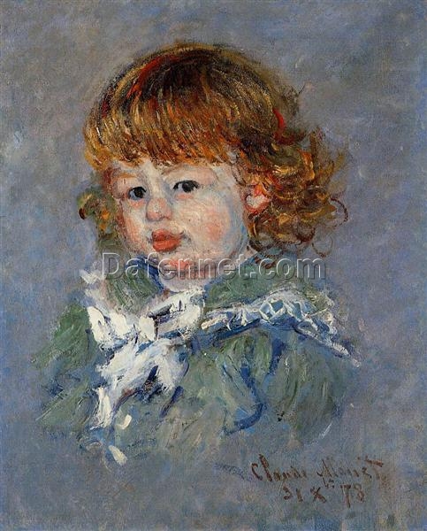 Claude Monet’s Bebe Jean (1878) Portrait | Beautiful Hand-Painted Oil Painting from Dafen Village Studio