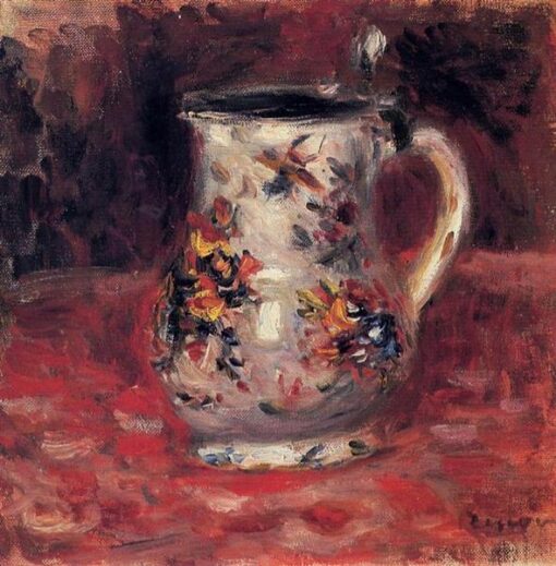 Pierre-Auguste Renoir “Jug” – Handcrafted Oil Painting Reproduction for Still Life and Classic Art Decor