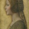 Hand-Painted Reproduction of Leonardo da Vinci’s "La Bella Principessa" (Portrait of Bianca Sforza) c.1495–1498 | Dafen Village Studios