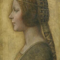 Hand-Painted Reproduction of Leonardo da Vinci’s "La Bella Principessa" (Portrait of Bianca Sforza) c.1495–1498 | Dafen Village Studios