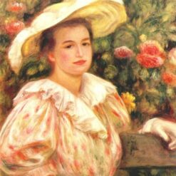 Renoir "Lady with White Hat" 1895 – Premium Oil Painting Reproduction from Dafen Village Art Studio