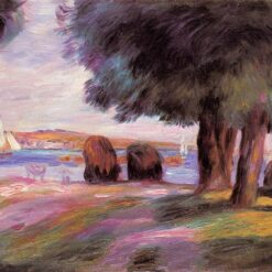 Pierre-Auguste Renoir "Landscape" (1895) – Handcrafted Oil Painting Reproduction for Nature and Scenic Art Decor