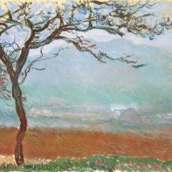 Impressionist Oil Painting Reproduction of Landscape at Giverny by Claude Monet – Custom Oil Painting for Your Home