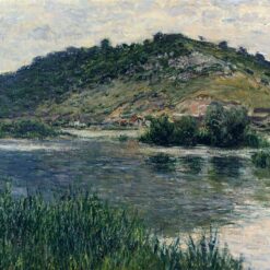 High-Quality Reproduction of Landscape at Port-Villez (1883) by Claude Monet – Custom Oil Painting from Dafen Village Studio