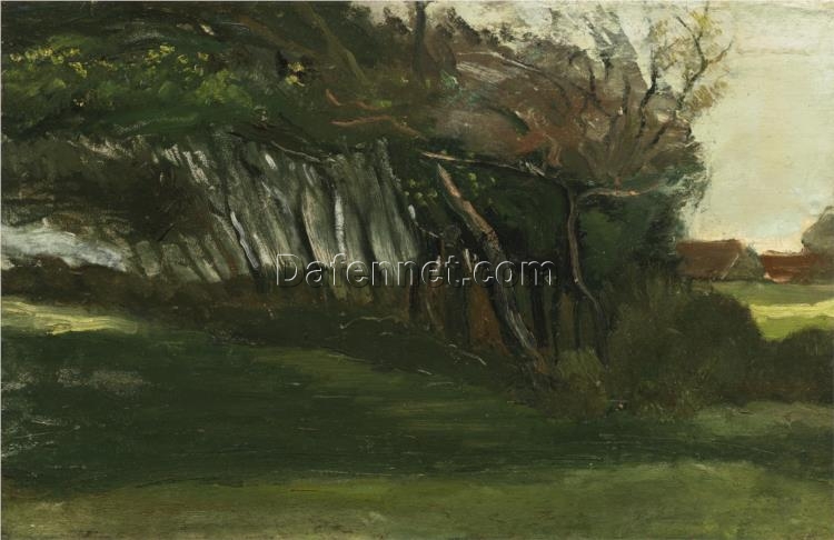 Vincent van Gogh Landscape with Windswept Trees (1883-1884) – High-Quality Oil Painting Reproduction, Made by Dafen Village Studio Artists