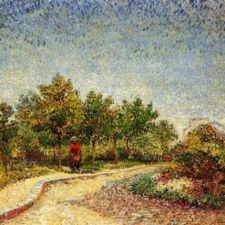 Custom Oil Painting of Lane in Voyer d'Argenson Park at Asnieres (1887) by Vincent van Gogh – Dafen Village Art Studio