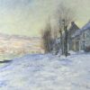 Claude Monet's Iconic Lavacourt, Sun and Snow (1879) – Hand-Painted Reproduction for Your Home Decor