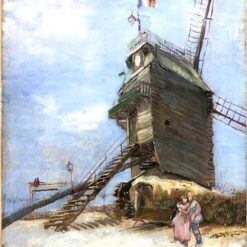 Le Moulin de la Galette by Vincent van Gogh - 1886 Masterpiece Oil Painting for French Art Lovers | Dafen Village Studio Reproduction