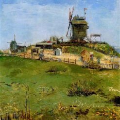 Vincent van Gogh's Le Moulin de la Galette (1887) – High-Quality Custom Oil Painting, Dafen Village Craftsmanshi
