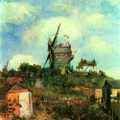Custom Vincent van Gogh Le Moulin de la Galette 3 Reproduction – Fine Art Oil Painting for Home Decor
