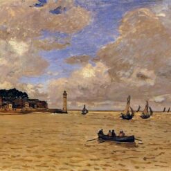 Claude Monet's Lighthouse at the Hospice (1864) Oil Painting – Premium Quality Reproduction from Dafen Village Studio