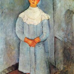 Buy Amedeo Modigliani’s "Little Girl in Blue" 1918 - Premium Oil Painting Reproduction | Custom Handcrafted Canvas Art