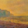 Impressionist Oil Painting of Low Tide at Pourville, Misty Weather (1882) by Claude Monet – Custom Reproduction