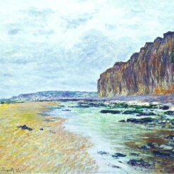Hand-Painted Low Tide at Varengeville 02 by Claude Monet - High-Quality Impressionist Seascape Oil Painting from Dafen Village Studio
