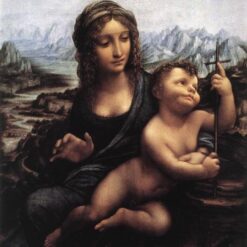 Hand-Painted Reproduction of Leonardo da Vinci’s "Madonna with the Yarnwinder" c.1510 | Custom Canvas Art from Dafen Village