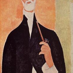 Buy Amedeo Modigliani’s "Man with a Pipe" (The Notary of Nice) 1918 - Premium Oil Painting Reproduction | Custom Handcrafted Canvas Art