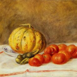 Pierre-Auguste Renoir "Melon and Tomatoes" 1903 – Handcrafted Oil Painting Reproduction for Still Life and Vintage Art Decor