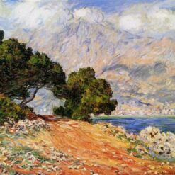 Monet's Meton Seen from Cap Martin (1884) – Stunning Hand-Painted Oil Painting Reproduction by Dafen Village Artists