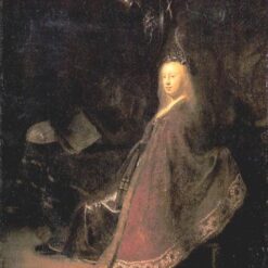 Hand-painted Rembrandt 'Minerva' 1632 – Powerful Representation of the Goddess of Wisdom