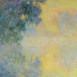 Reproduction of Claude Monet's Misty Morning on the Seine, Sunrise (1897) - Oil Painting from Dafen Village Studio