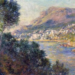Classic Claude Monet 1884 Monte Carlo Seen from Roquebrune – Custom Oil Painting, Dafen Village Artists