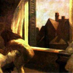 Moonlight Interior" by Edward Hopper - Stunning Oil Painting Reproduction | High-Quality Hand-Painted Canvas Art for Home Décor