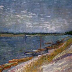 Dafen Village’s High-Quality Reproduction of Vincent van Gogh’s Moored Boats 1887 – Classic Oil Painting