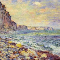 Morning by the Sea (1881) by Claude Monet - Custom Hand-painted Seascape Oil Painting for Your Home Decor