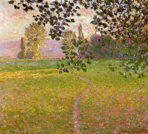 Authentic Oil Painting of Morning Landscape, Giverny by Claude Monet (1888) – Crafted by Dafen Village Master Artists