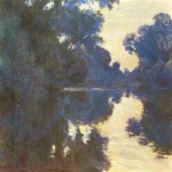 Claude Monet's Morning on the Seine 1896 - Handcrafted Impressionist Oil Painting from Dafen Village Artists
