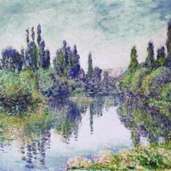 Impressionist Reproduction of Morning on the Seine, near Vetheuil (1878) by Claude Monet - High-Quality Custom Oil Painting from Dafen Village Studio