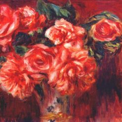 Pierre-Auguste Renoir "Moss Roses" c. 1890 – Oil Painting Reproduction – Hand-painted Masterpiece from Dafen Village