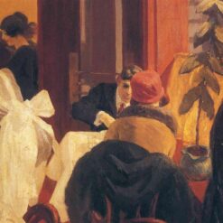 New York Restaurant" by Edward Hopper - Stunning Oil Painting Reproduction | High-Quality Hand-Painted Canvas Art for Home Décor