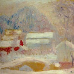 Impressionist Oil Painting: Norwegian Landscape, Sandviken by Monet - Custom Hand-Painted Art from Dafen Village