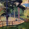 Buy "Nostalgic Promenade" by Paul Gauguin - 1889 Custom Oil Painting Reproduction