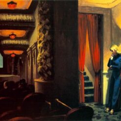 New York Movie" by Edward Hopper - Stunning Oil Painting Reproduction | High-Quality Hand-Painted Canvas Art for Home Décor