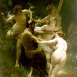 Buy "Nymphs and Satyr" by William-Adolphe Bouguereau | Custom Oil Painting Reproduction from Dafen Village