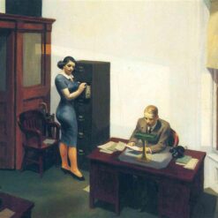 Buy Edward Hopper’s "Office at Night" 1940 - Premium Oil Painting Reproduction | Custom Handcrafted Canvas Art