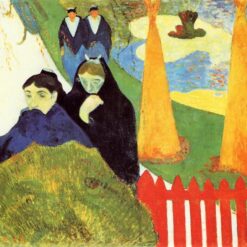 Old Women of Arles" by Paul Gauguin - Authentic 1888 Oil Painting Reproduction | Stunning Handcrafted Canvas Art