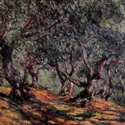 Hand-Painted Oil Painting of Olive Trees in Bordighera by Claude Monet - 1884 Reproduction, Dafen Village Artist Studio