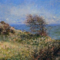 Dafen Village Studio’s Hand-Painted Reproduction of On the Cliff at Fécamp (1881) by Claude Monet – A Masterpiece for Your Home