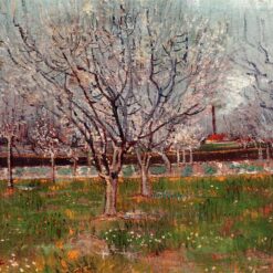 Recreated Orchard in Blossom (Plum Trees) by Vincent van Gogh, 1888 - Hand-Painted Oil Artwork from Dafen Village Studio