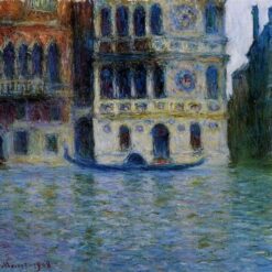 Impressionist Palazzo Dario by Claude Monet, 1908 – Custom Oil Painting for Elegant Interior Design