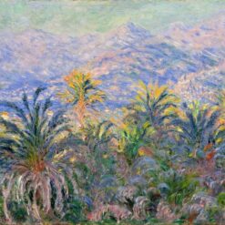 Beautiful Impressionist Palm Trees at Bordighera (1884) by Claude Monet – Fine Art Oil Painting on Canvas from Dafen Village