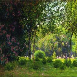 Hand-Painted Oil Painting of Monet’s Park Monceau 2 (1878) – Perfect for Home Décor, Crafted in Dafen Village
