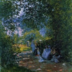 Claude Monet At The Parc Monceau (1878) - Stunning Impressionist Oil Painting Reproduction from Dafen Village Studio