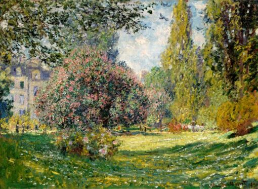 Reproduction of Claude Monet’s Park Monceau (1876) – Fine Art Oil Painting, Impressionist Landscape, Custom-Made in Dafen Village