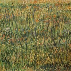 Handmade Pasture in Bloom 1887 Oil Painting by Vincent van Gogh - Perfect for Art Lovers