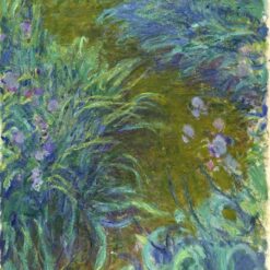 Authentic Claude Monet Path through the Irises 02 Reproduction - Hand-Painted Oil on Canvas from Dafen Village