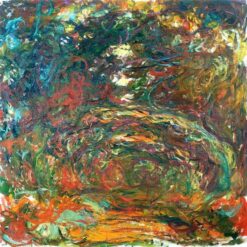 Impressionist Path under the Rose Arches - Giverny by Claude Monet - Custom Oil Painting Reproduction (1920-1922)